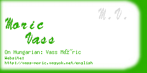 moric vass business card